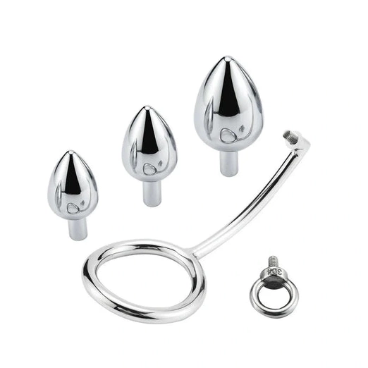 Anal Hooks Hook Cock with 4663 Ring Stainless Steel DiscreetChoice Anal Set 0116